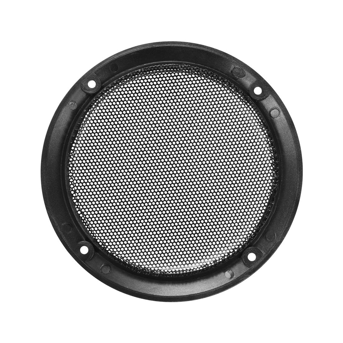 2-Pack 6.5 Inch Universal Speaker Grills | Black Metal Mesh Protective Covers For Car Subwoofers
