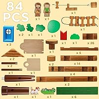 Vista 3 de SainSmart Jr. 2-Tier Wooden Tree House Building Set – Educational Gift for Kids, Creative STEM Toy with Cabins and Interchangeable Leaves, STEM
