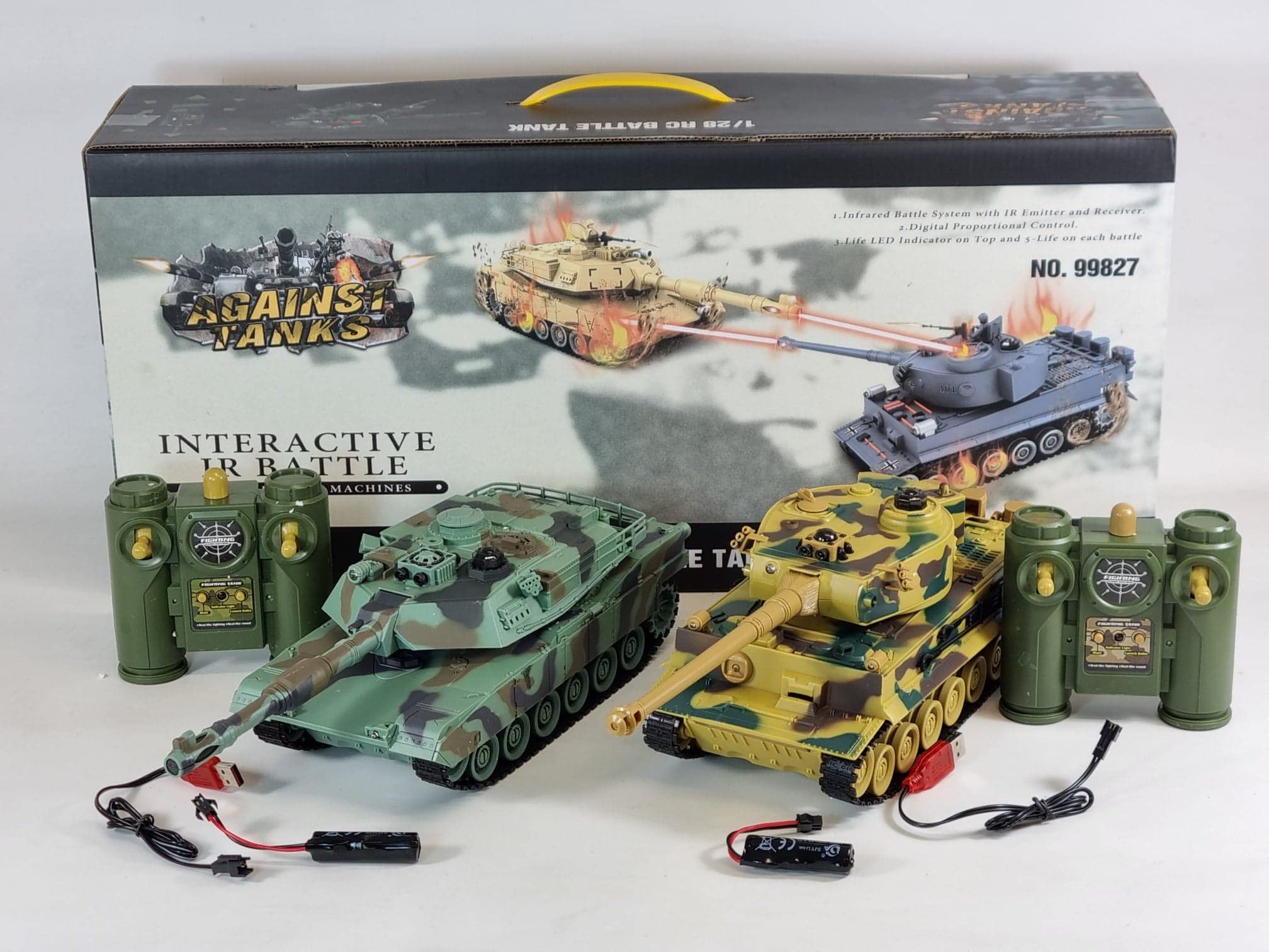 Huanqi Electrical Infrared RC Battle Tank 2Pcs Set