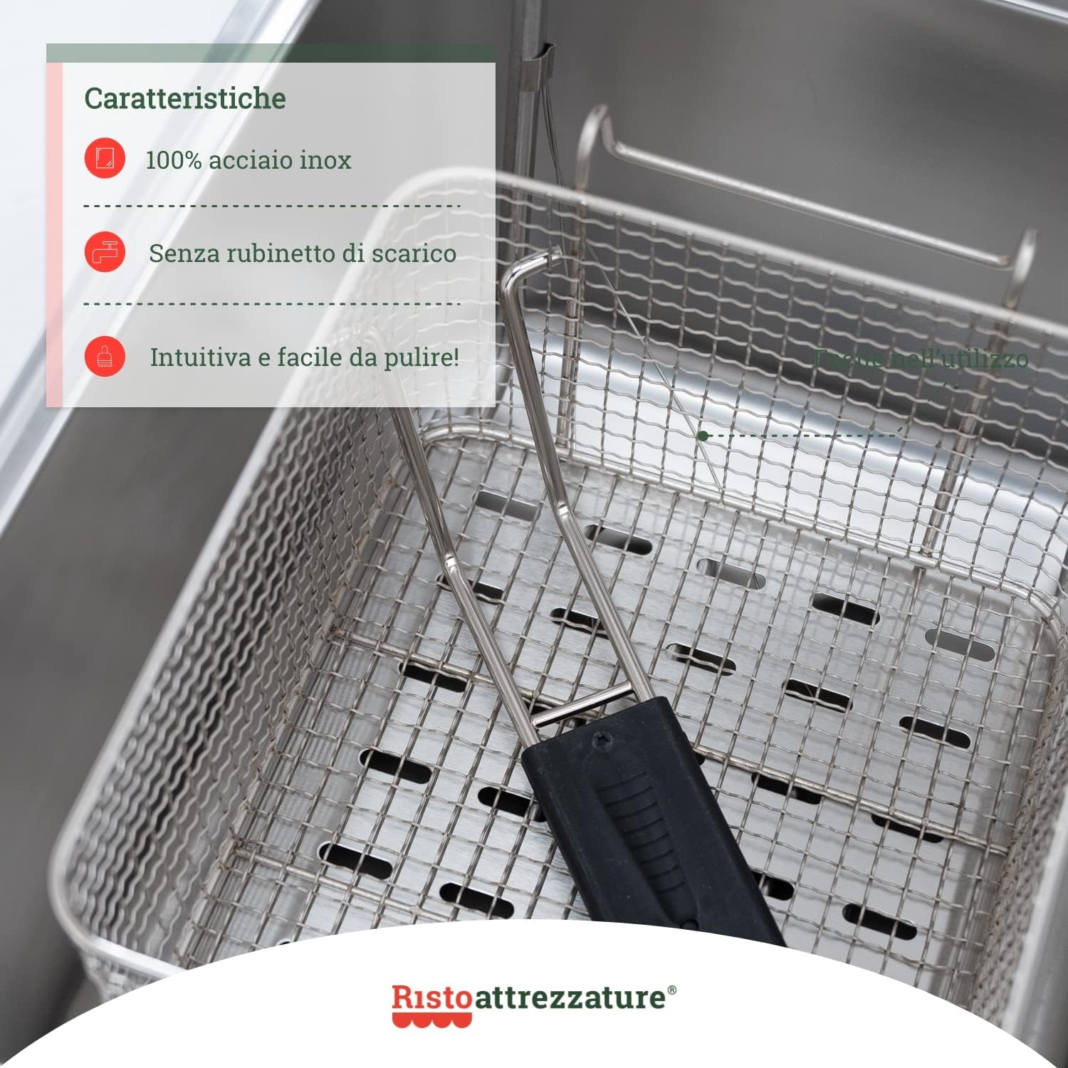 Friggitrice Elettrica Doppia Vasca, Professionale in Acciaio Inox - 6+6 Litri, Capacità Olio 4+4 Litri Friggitrice Elettrica Doppia Vasca, Professionale in Acciaio Inox - 6+6 Litri, Capacità Olio 4+4 Litri