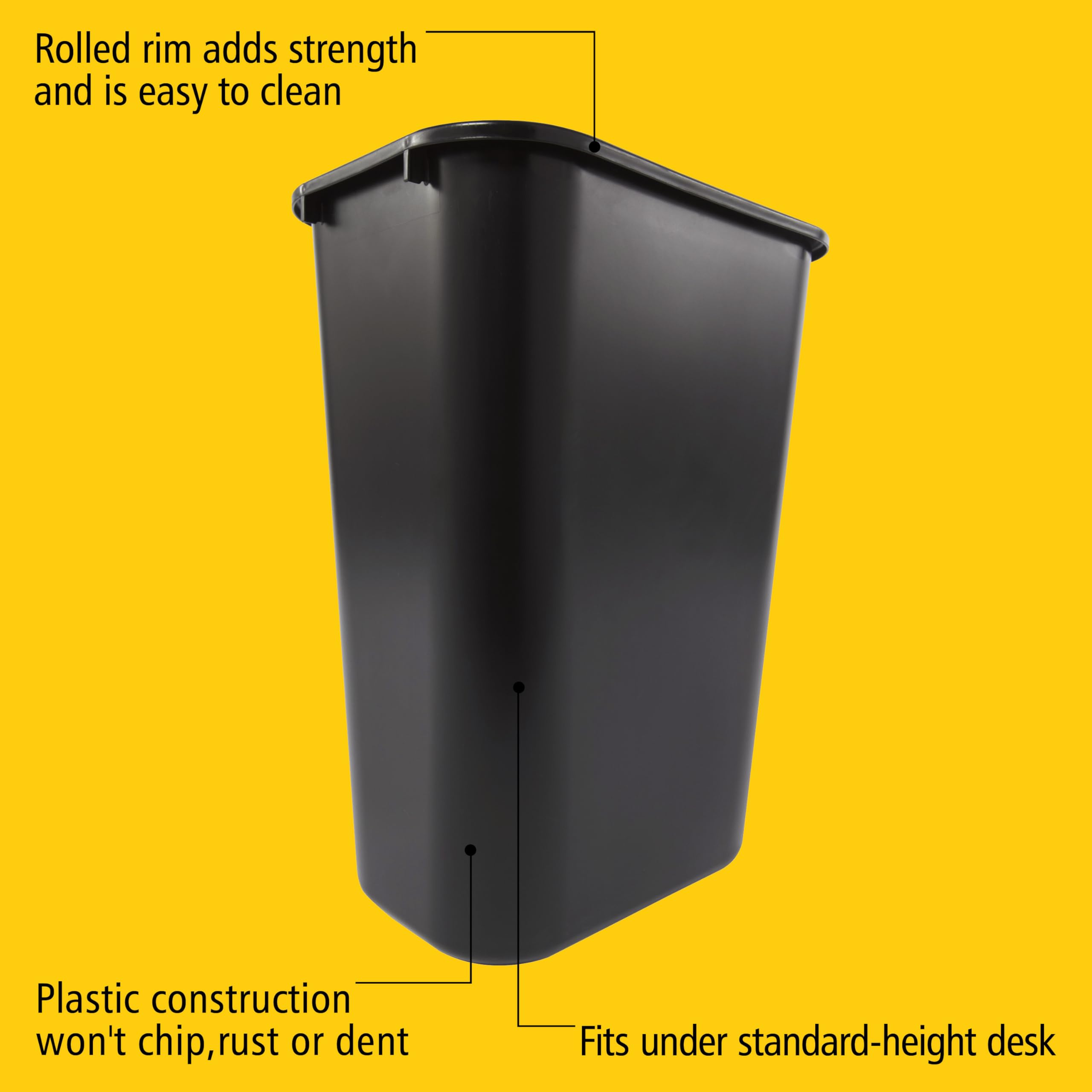 Rubbermaid Commercial Products Deskside Wastebasket/Trash Can