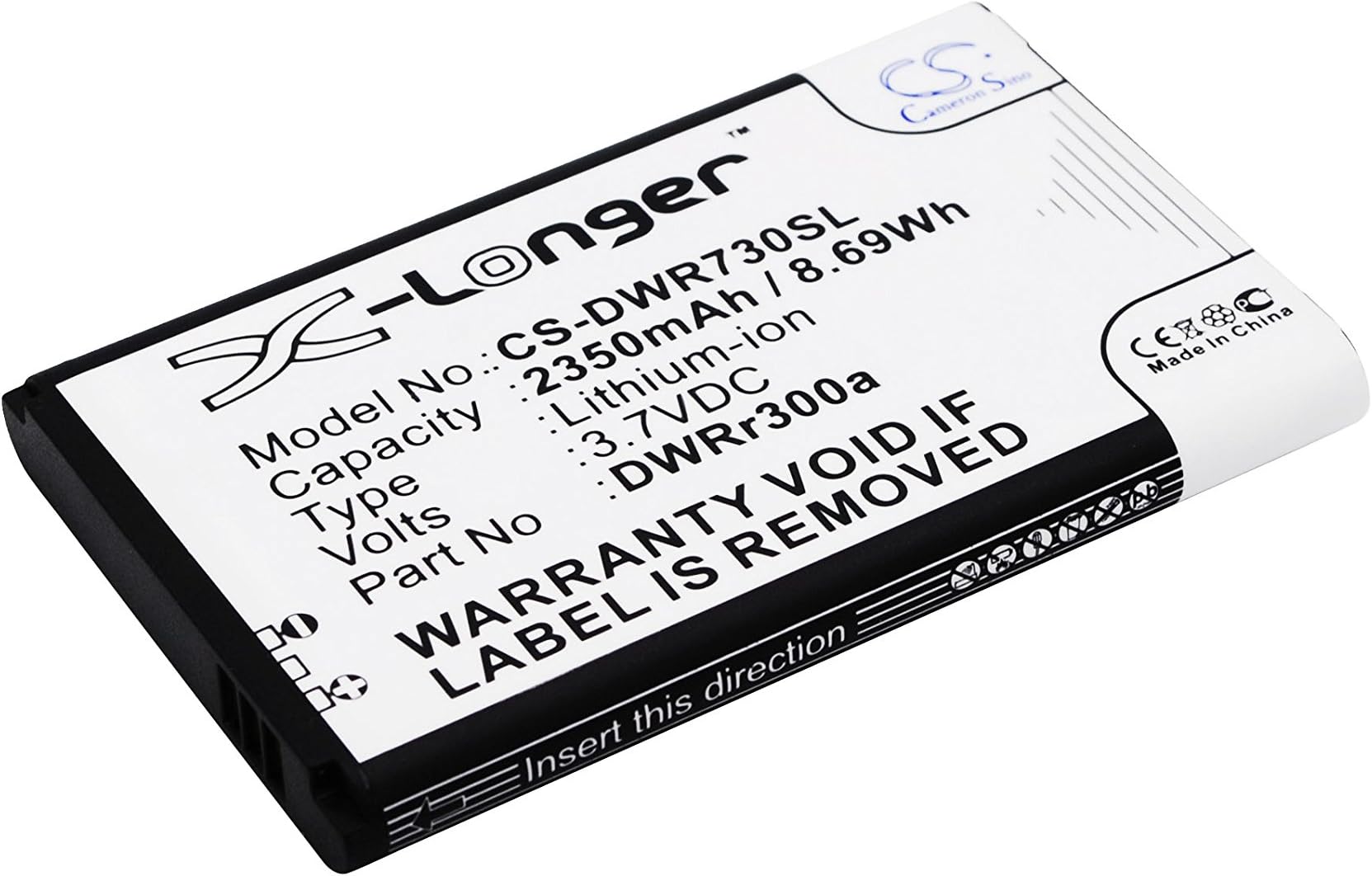 2350mAh Battery Replacement for D-Link DWR-932C A1 DWR-730 DWR-932 C1 DWR-720 DWR-730 B2 DWR-730 B1 DWR-830 A1 DWR-720 B1 DWRr600b 6BT-R600B-2902 6BT-R300A-291 DWRr300a (3.7V)