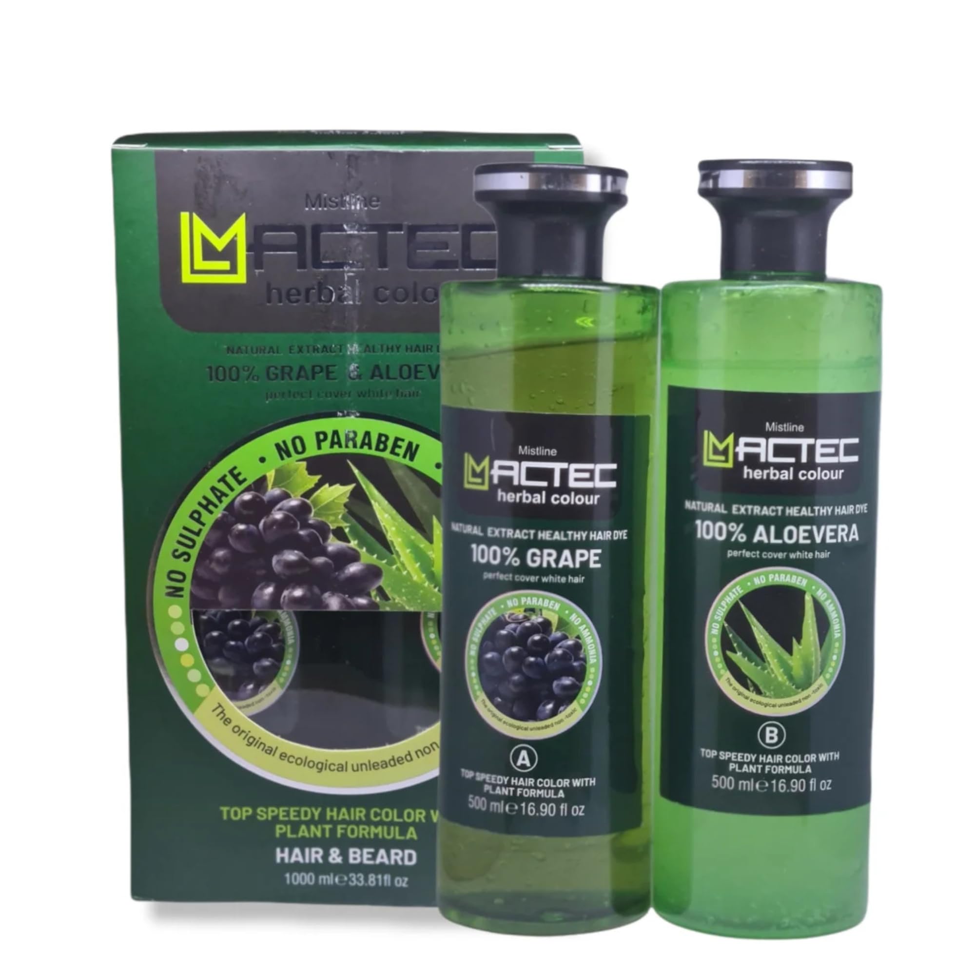Mistline Mactec Herbal Hair Colour & Beard Dye | Ammonia Free | Natural Grape & Aloe Vera Extract – 1000ml-image-23