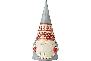 Enesco Jim Shore Heartwood Creek Nordic Noel Tree Hat Gnome 'God Jul' Figurine