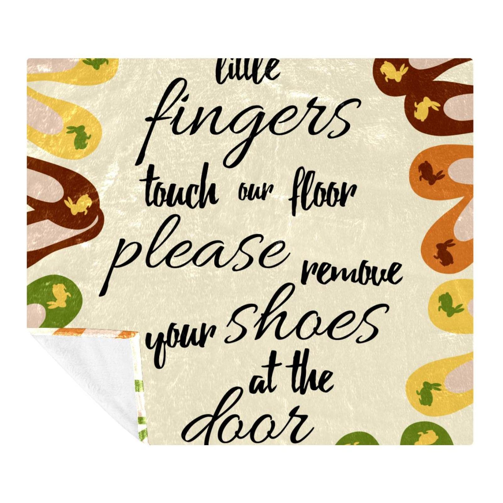Couverture polaire super douce Welcome to Home jeté de canapé luxe