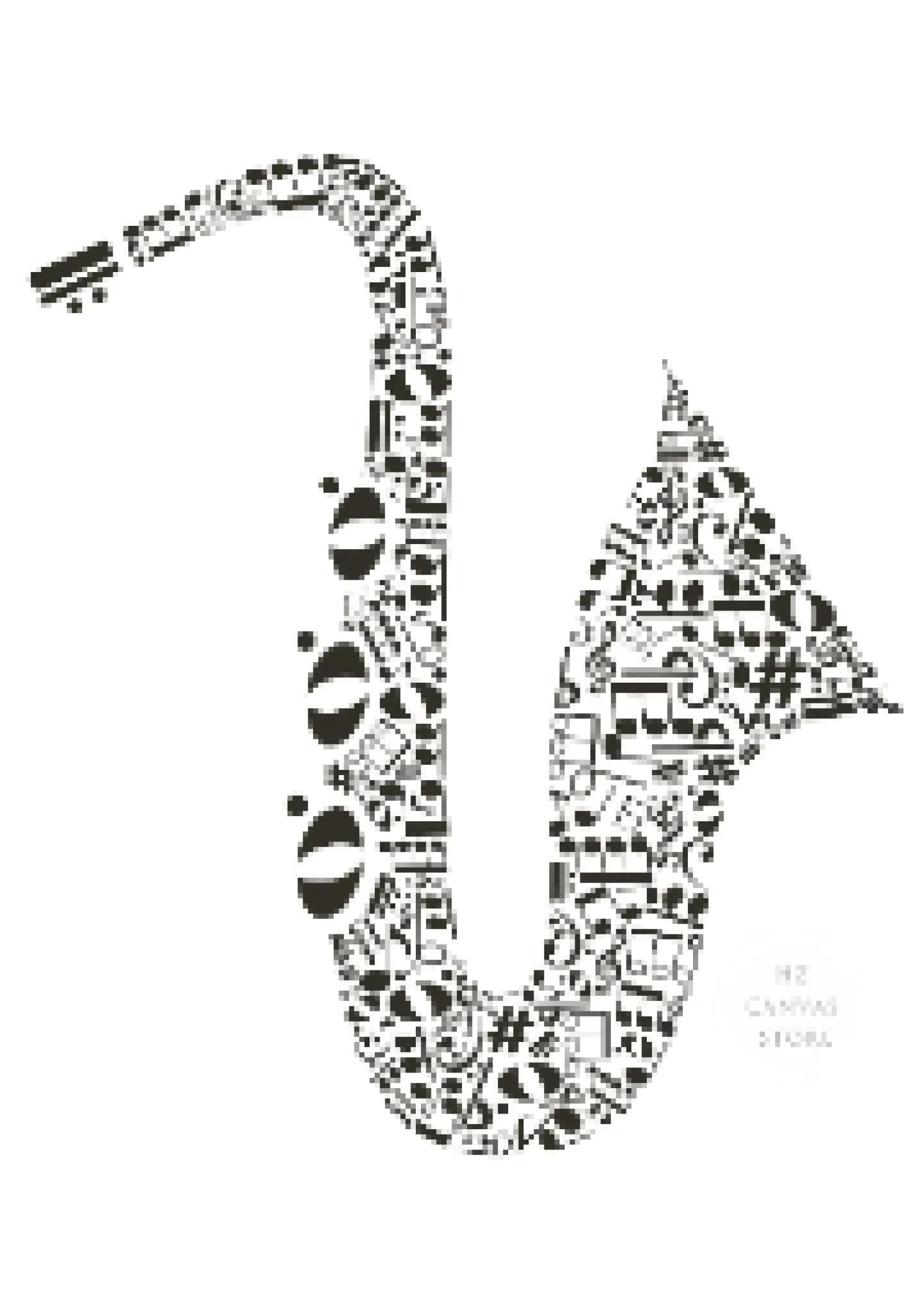 KEMEIQI Stampa artistica su tela con note musicali in bianco e nero, poster musicale per la decorazione del soggiorno, regali per musicisti, quadro da parete per la casa, 70x100cmx3 senza cornice