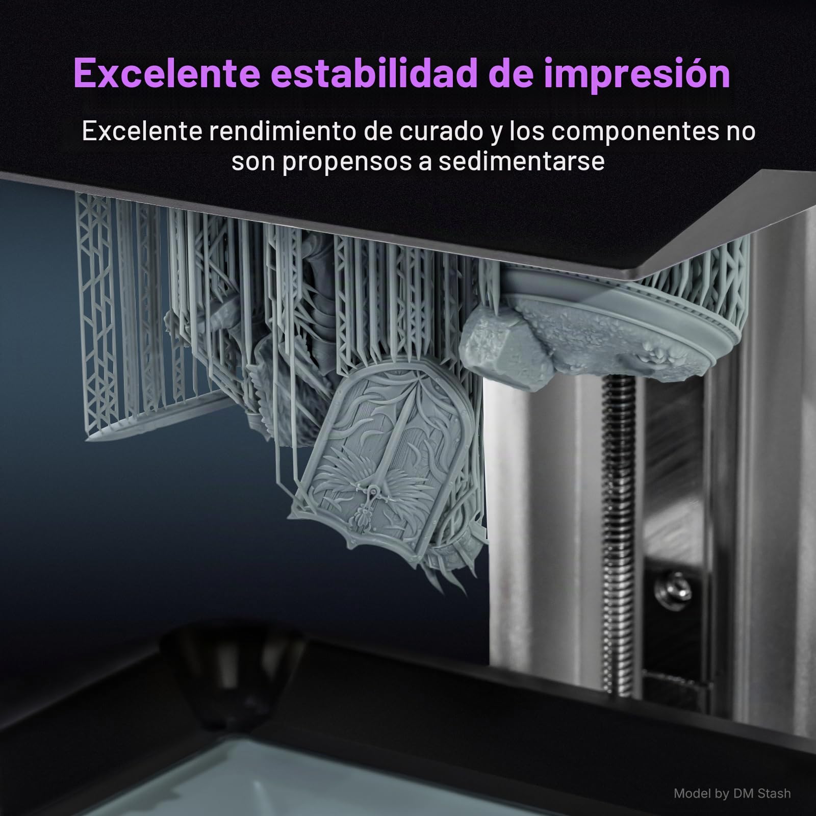 RESIONE Tough74 V2 Resina ABS Like Tipo ABS para Impresoras 3D LCD, DLP y MSLA – Alta Precisión y Resistente al Desgaste – Gris 1000g