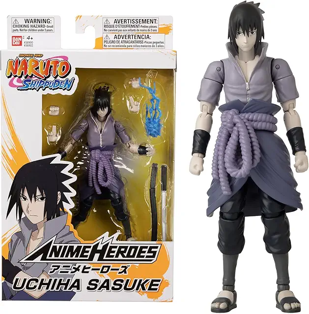 Figurine Sasuke Uchiwa articulée 17 cm - Collection Anime Heroes Naruto