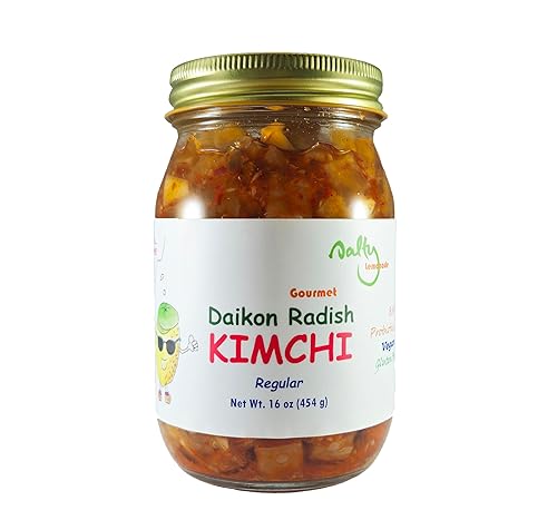Daikon Radish Kimchi - 16 oz - (vegano, sin gluten)