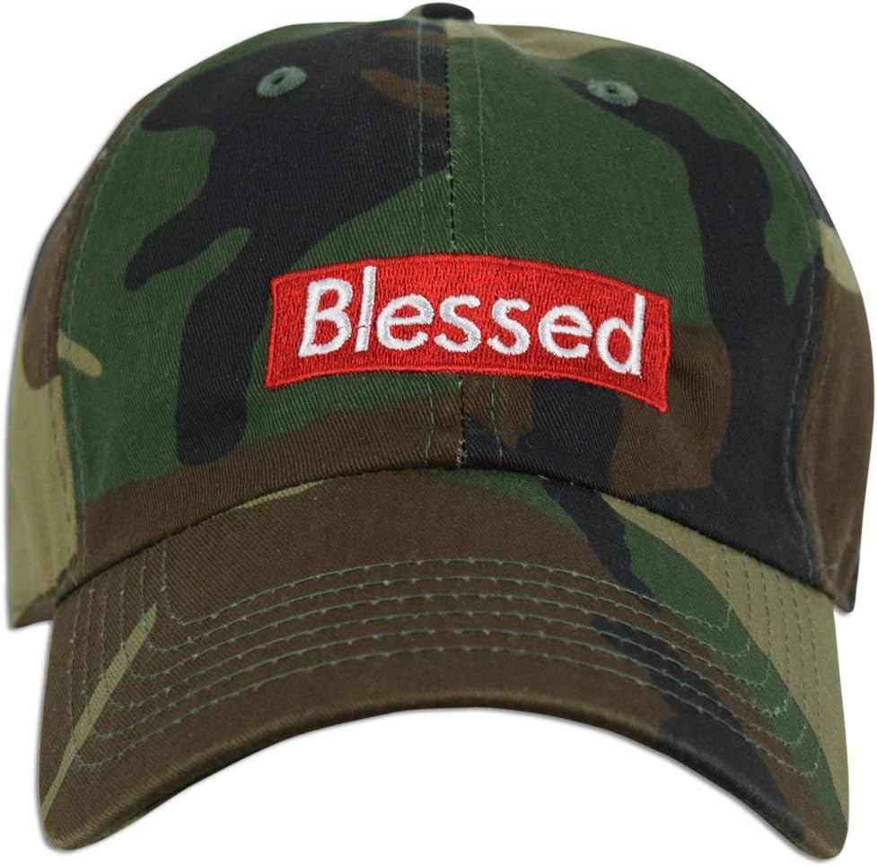 JLGUSABlessed Embroidered Dad Cap Hat Adjustable Polo Style Unconstructed