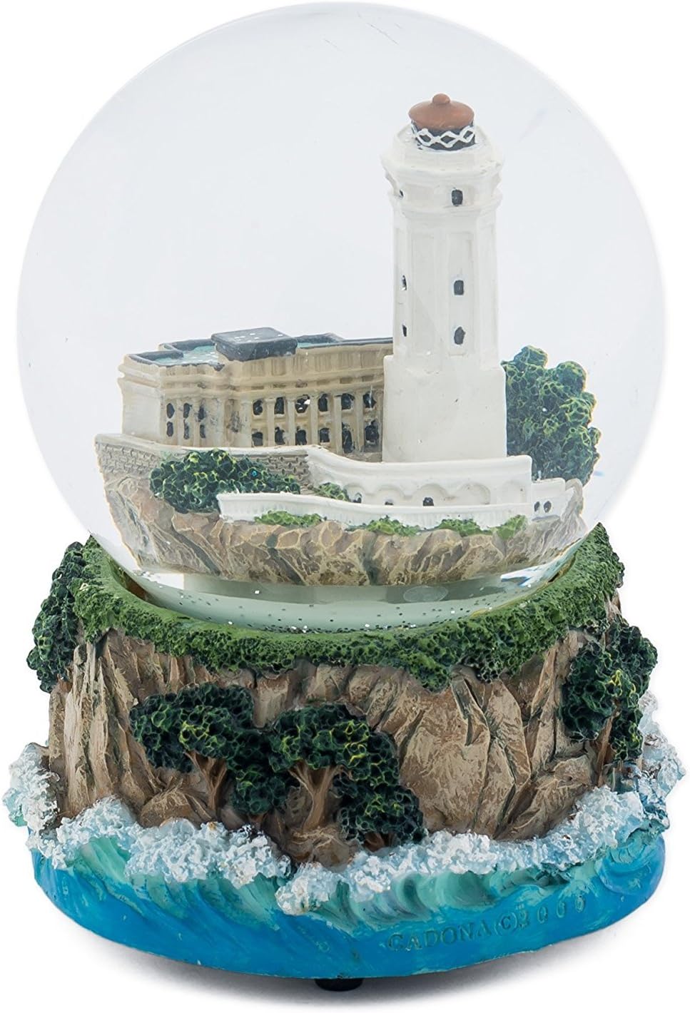 Lighthouse by The Sea 100MM Music Water Globe Plays Tune by The Beautiful Sea