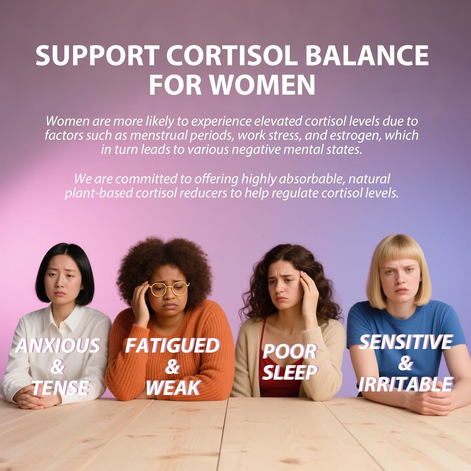 Cortisol Supplements for Women with Magnesium, Ashwagandha & L-Theanine. High Cortisol Reducer, Manager, Cortisol Detox for Women, Lower and Control 90 Capsules (Pack of 1) - Image 3