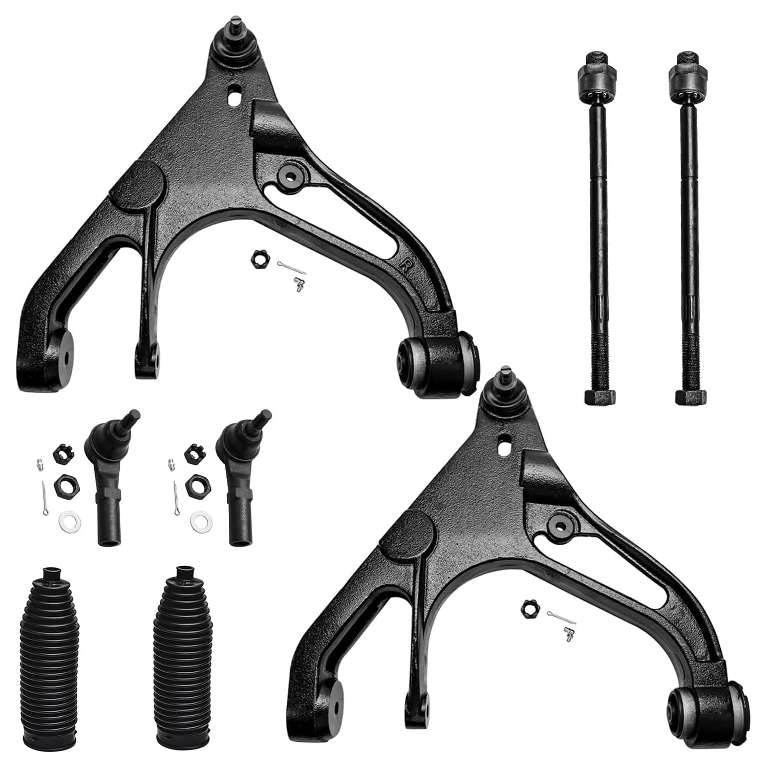 Detroit Axle - 4WD Front End Suspension Kit for 02-05 Dodge Ram 1500, 2