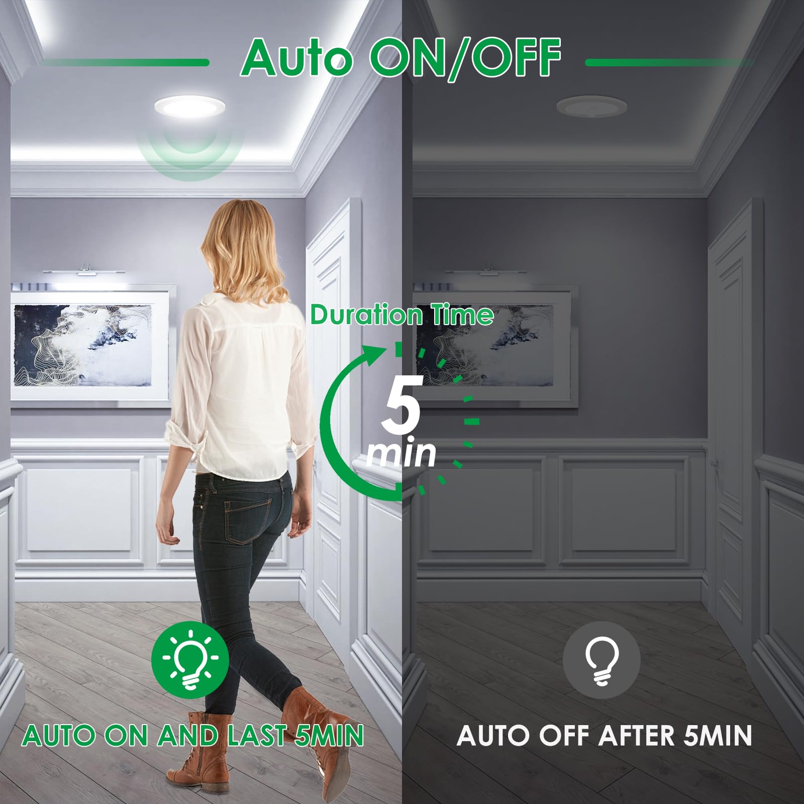 Lot De 2 Spots LED ALUSSO Encastrables Avec Détecteur Mouvement - 12W 950lm IP44