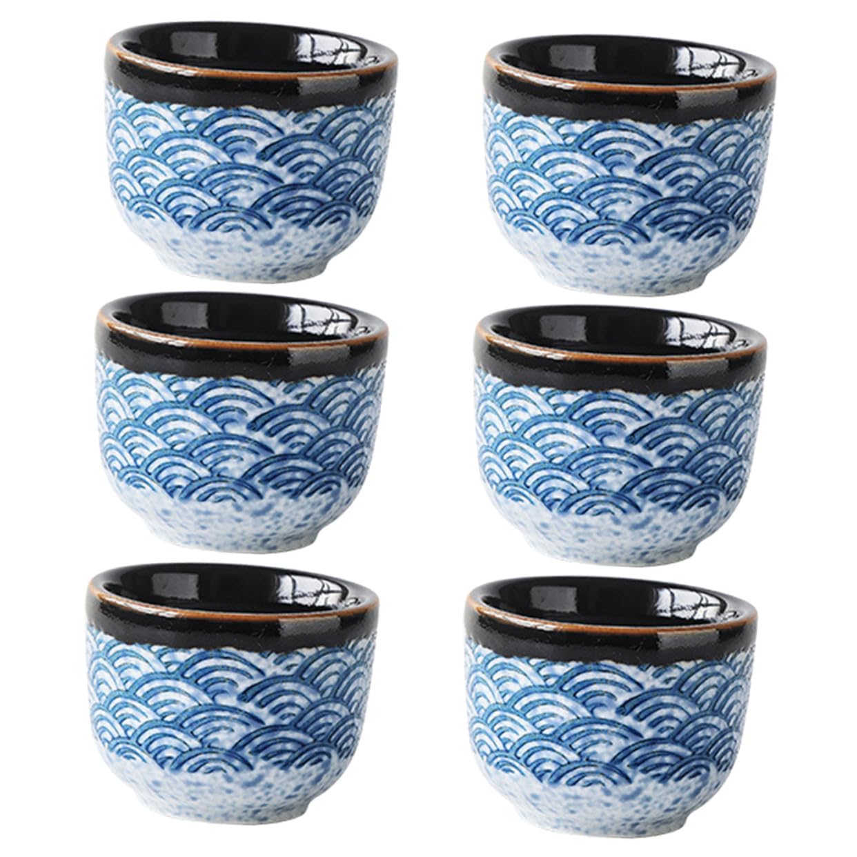 Tasses à thé japonaises résistantes haute température petites tasses céramique Hemobllo