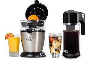 Bundle | Hands-Free Automated Electric Citrus Juicer And VINCI Cold Brew Electric Coffee Maker