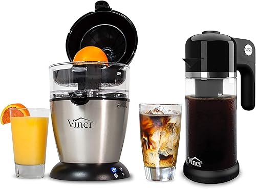 Vinci Bundle Juicer eléctrico automático de cítricos y cafetera eléctrica Express Cold Brew