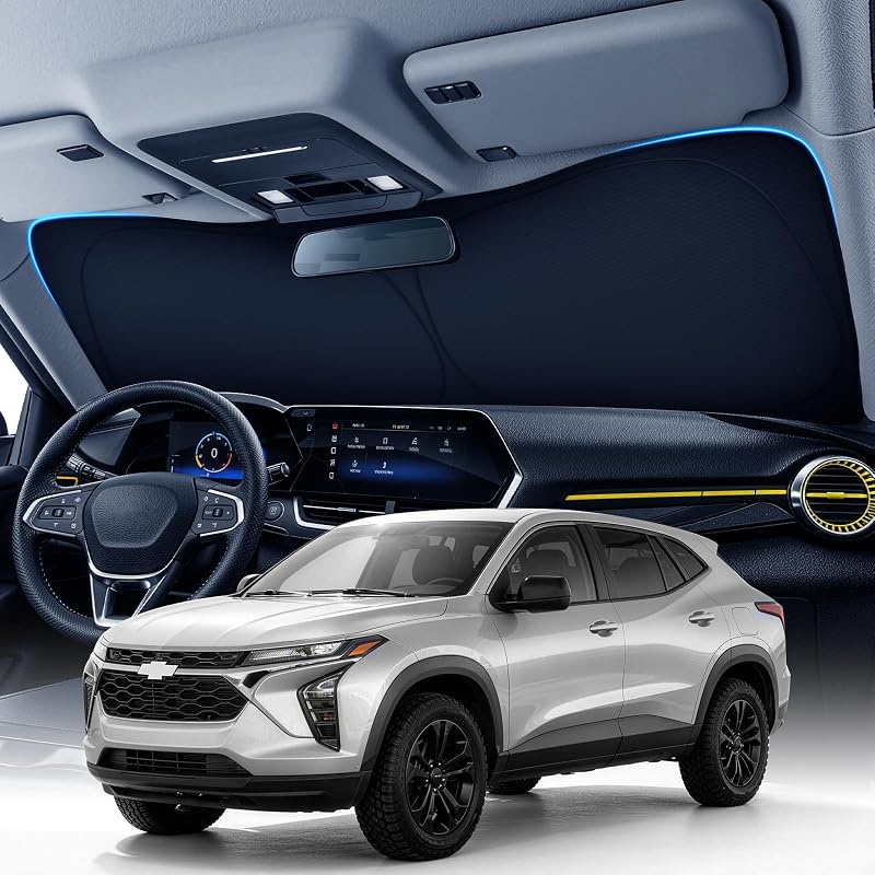 Protetor Solar Sob Medida para Para-brisa Chevy Trax 2024-2026 Zanch, 7 Camadas, Dobrável