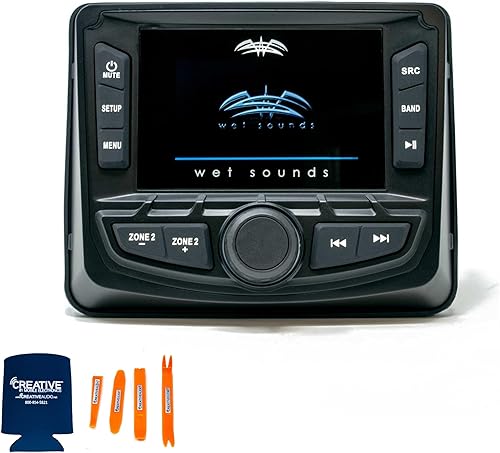 Miniatura 6 de Wet Sounds WS-MC-2 - Radio marina con 1 par de sonidos húmedos Recon 6 XW-W Recon Series 6.5" 60 vatios RMS altavoces coaxiales con rejillas XW