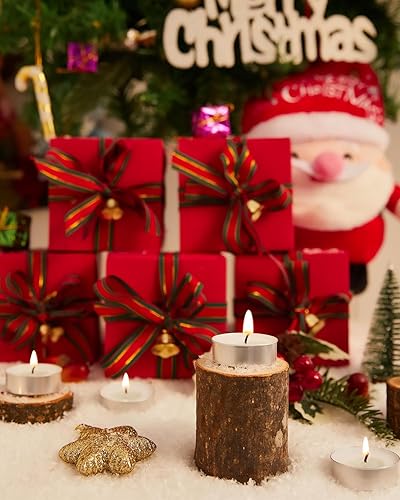 Miniatura 5 de Hypmis Velas de té  Paquete de 300 velas de té de 4 a 5 horas que se queman completamente sin perfume, sin humo, velas de parafina de llama