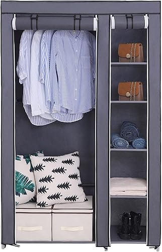 Miniatura 4 de Clóset portátil Songmics de 43 pulgadas, de tela no tejida