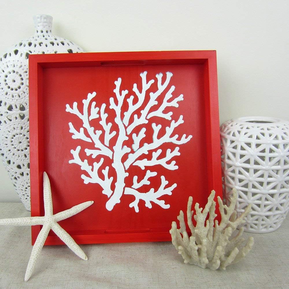 Cutting Edge StencilsCoral Stencil - Small - Easy Stencil for Nautical sea Shore Decor