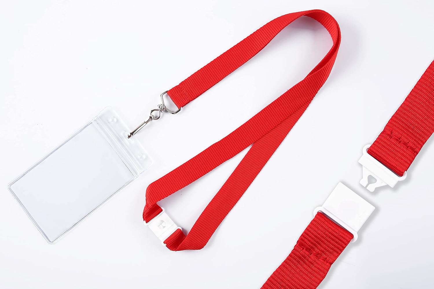 48 Pack Bright Neon Breakaway Lanyard with Thicke ID Badges Holder for Adult, Kids.(Multic 12 Color, 48PCS) - Image 3