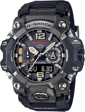 Casio GWG-B1000 Wristwatch, Mudmaster Bluetooth, Radio Solar, Biomass Plastic, Black
