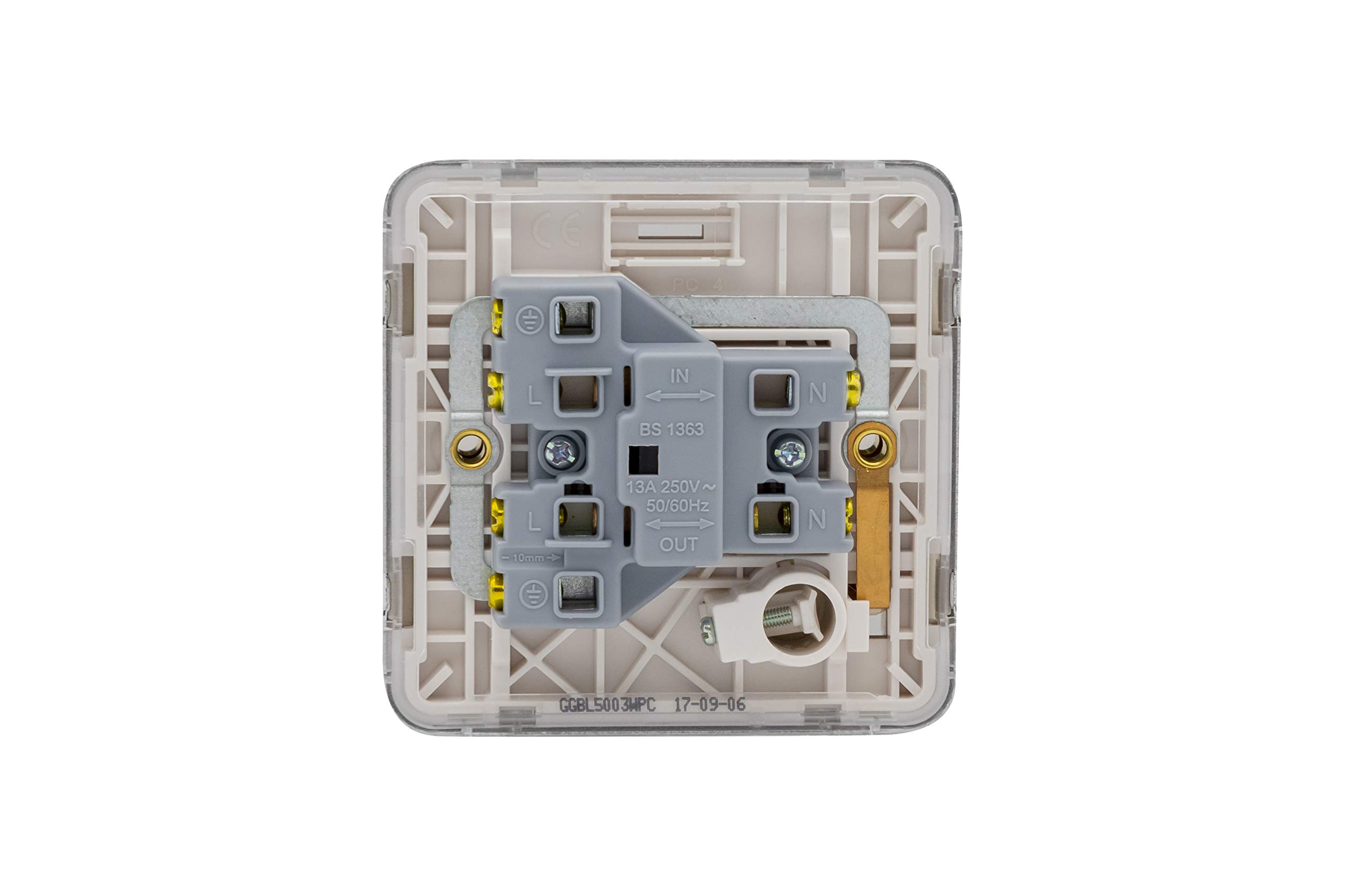 Schneider Electric Lisse GGBL5003BMB – Unità Di Connessione Fusibile 13A – Senza Interruttore – Colore Bronzo Moka Con Interno Nero
