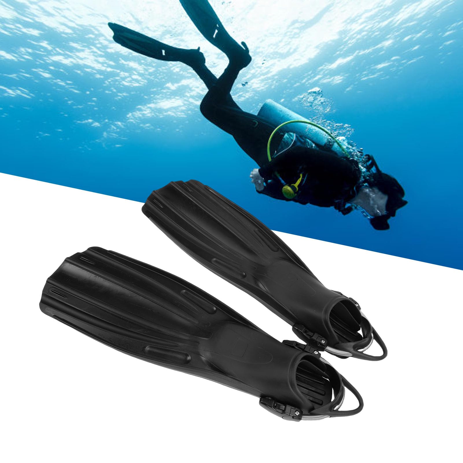 Dilwe Pinne per Immersione in TPR Premium, Regolabili, manovrabilità Migliorata, Comoda Attrezzatura per lo Snorkeling per gli Appassionati di Nuoto