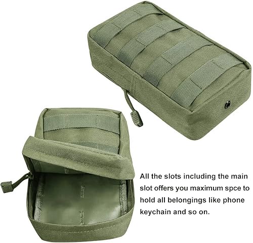 Miniatura 10 de Gogoku Paquete de 4 bolsas Molle tácticas Molle Bolsas Compactas Utilidad EDC Riñonera Pack