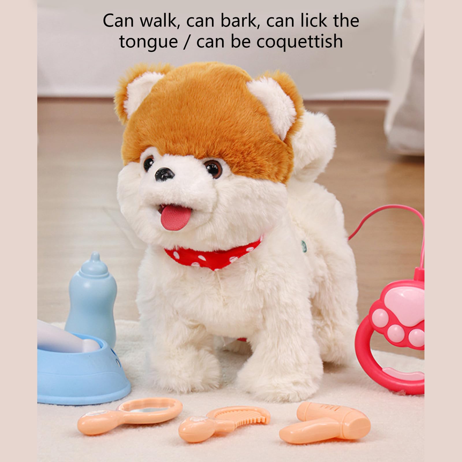 Creatura Peluche Animata con Effetti sonori e trasduttore Movimento Include Set Alimentazione da 6 Giocattolo educativo Peluche parlante in Movimento