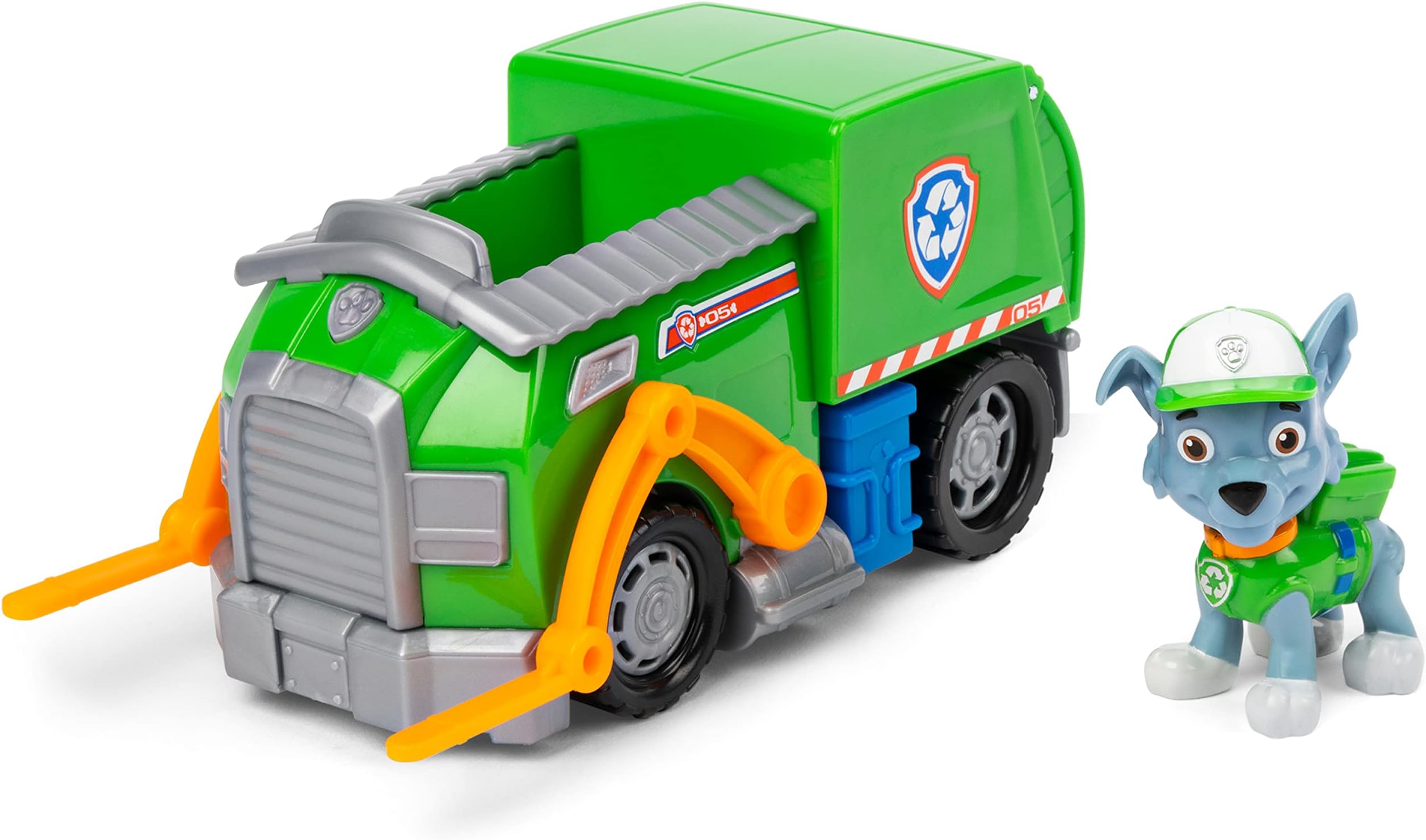 Rocky's Recycle Truck Vehicle with Collectible Figure, for Kids Aged 3 and Up, Multicolor, (6061804)