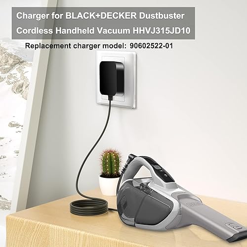 Miniatura 4 de SKKSource Cargador de mano de 6 pies con certificación UL para Black and Decker 90602522-01 N561340 Dustbuster Smartech aspiradora de mano