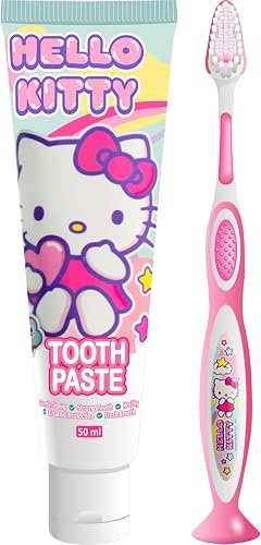 Hello Kitty Toothbrush and Toothpaste Set