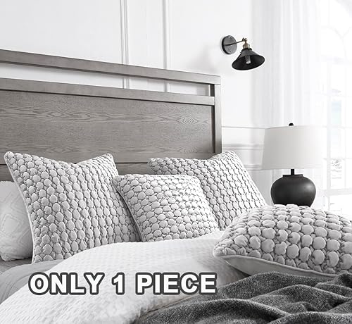 Vista 16 de Juego de 2 fundas de almohada bohemias de 18 x 18 pulgadas, fundas de almohada decorativas de estilo rural de terciopelo, fundas de cojín cuadradas