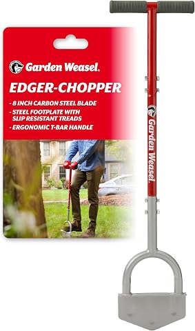 Garden Weasel Edger Chopper Lawn Tool for Garden Beds, Sidewalks, and Patios