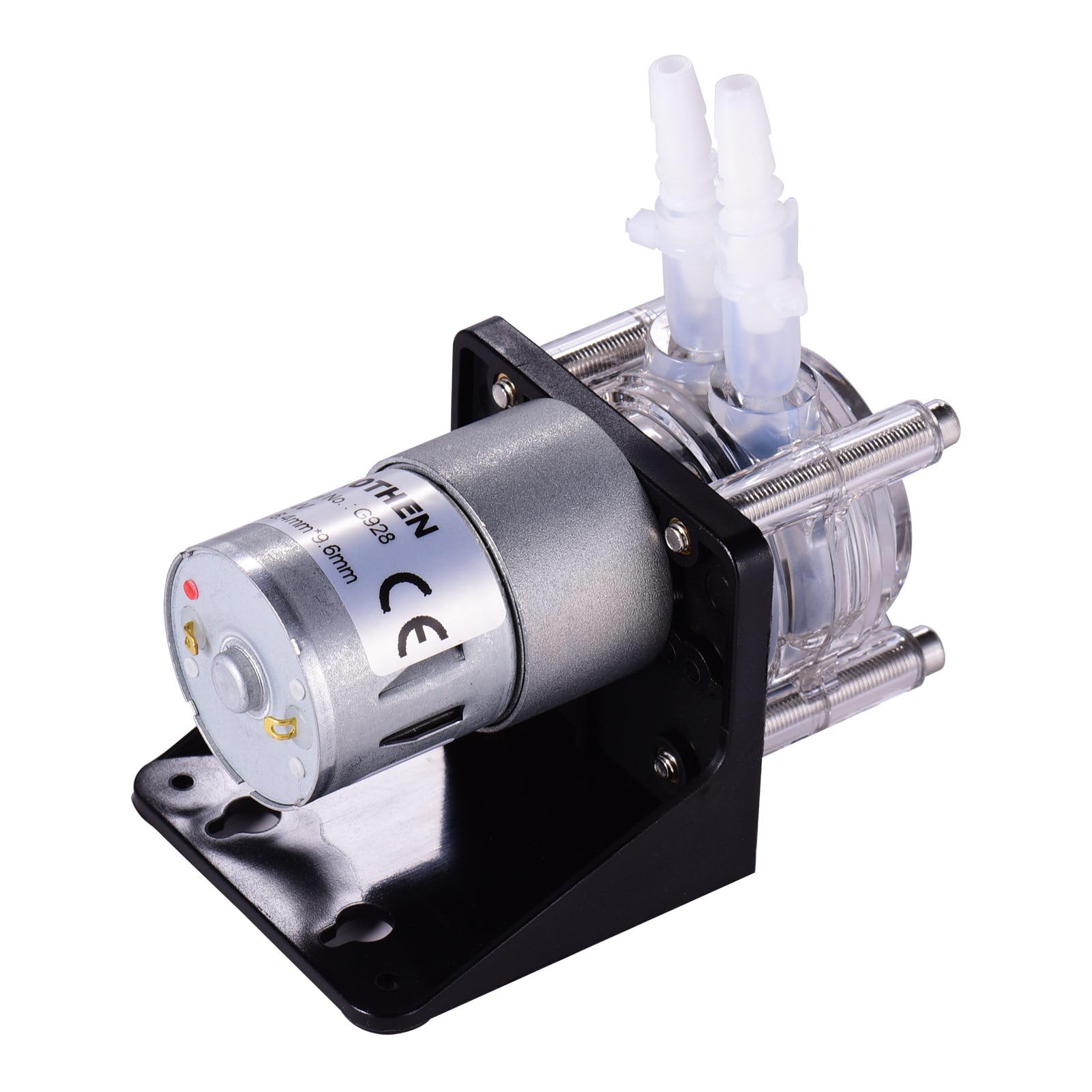 Peristaltic Pump 500ml per Min Metering Pump Vacuum Pump with Ball Bearing Design for Lab Experiment (L 12V)