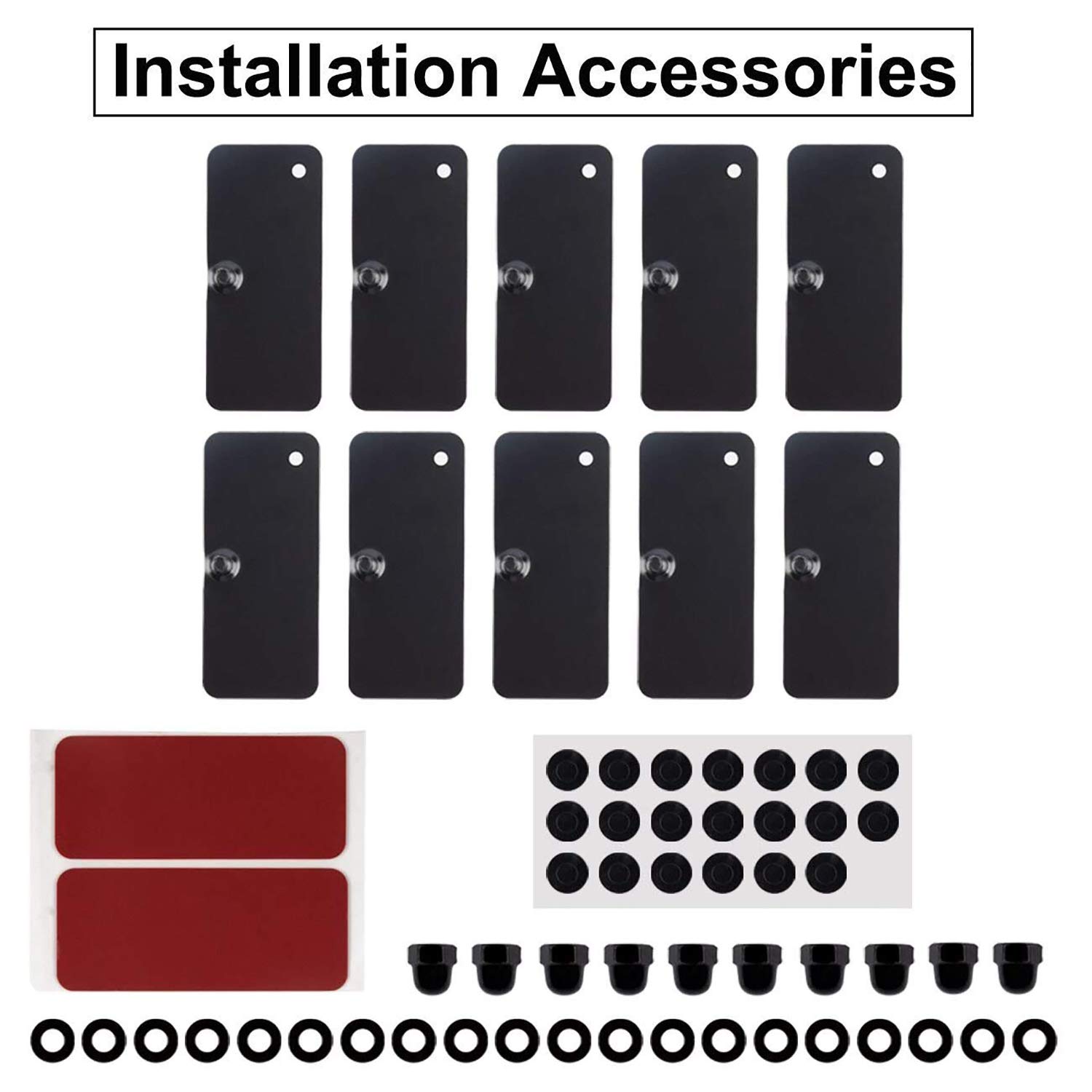 Buy Yoursme Rear Window Louvers Replacement Hardware Kits Installation Accessories Double Sided