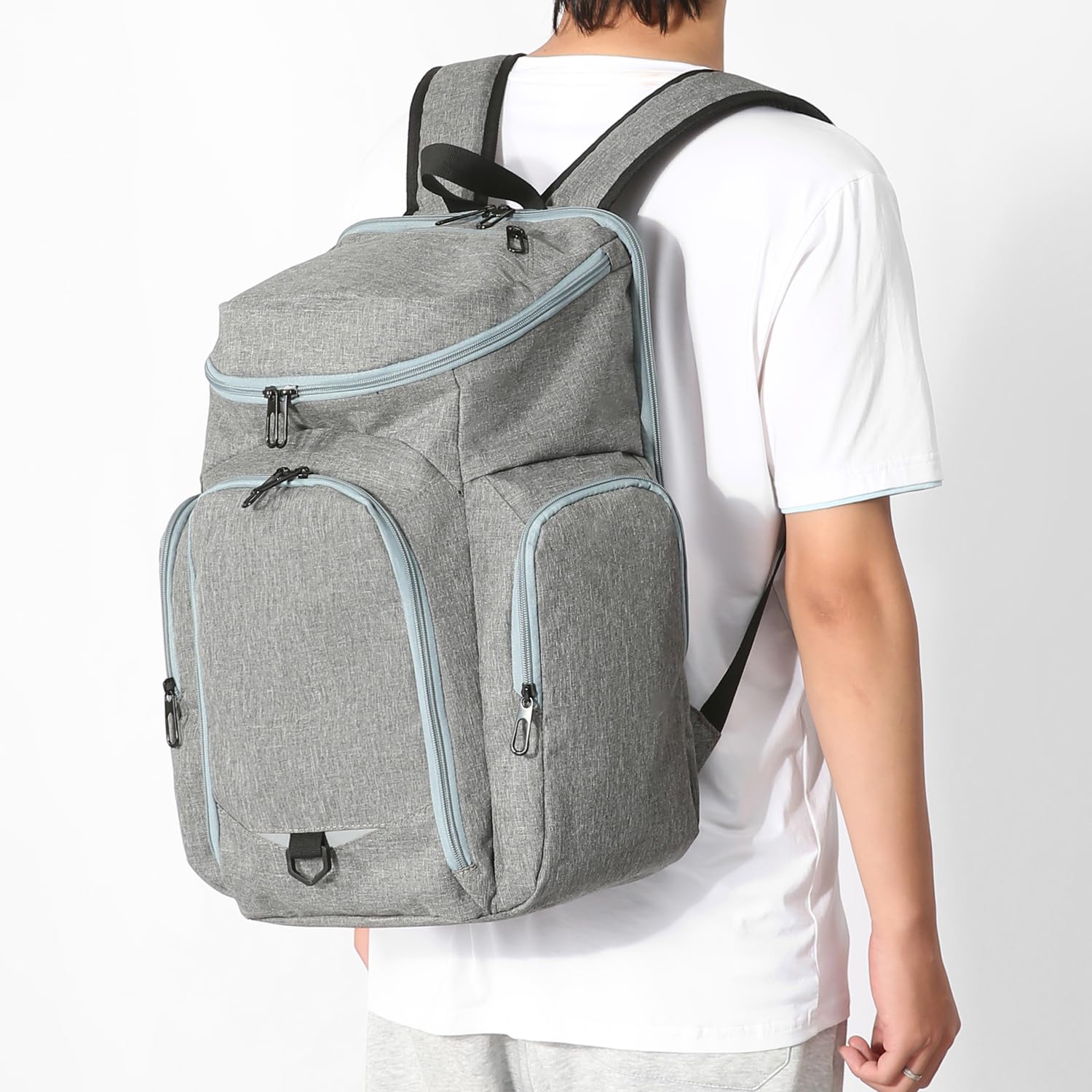 Sac à dos de bowling pour boule simple avec sac à chaussures jusqu'à 45,7 cm, sac de bowling avec support de balle rembourré pour accessoires