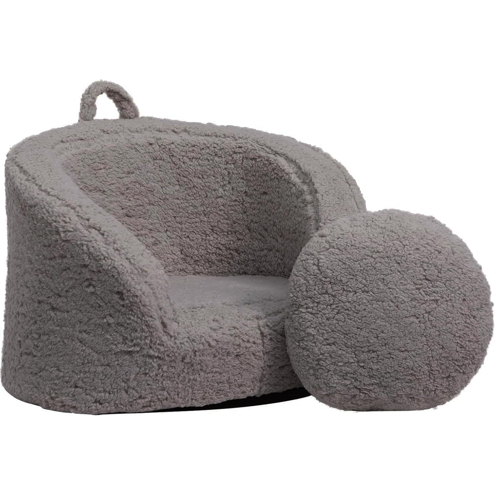 ALIMORDEN Snug-Arch Kids Sofa, Comfy Foam Kids Armchair with a Snug Embrace Design, Grey