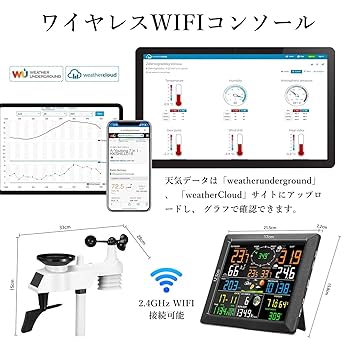 ウェザーステーション インターネットワイヤレス気象ステーション,気象の予測,温度