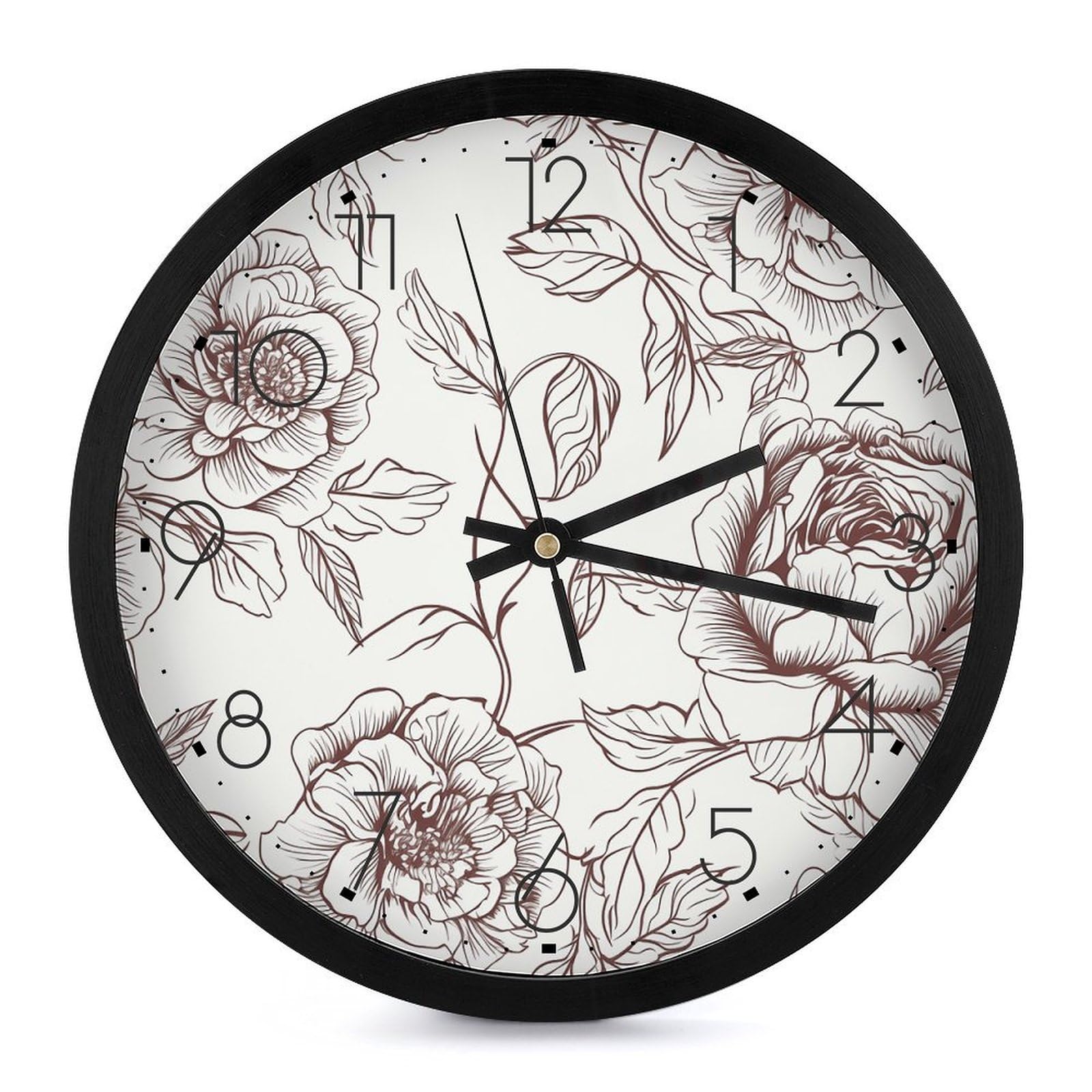 Horloge murale moderne 25,4 cm pendule silencieuse salon bureau cuisine
