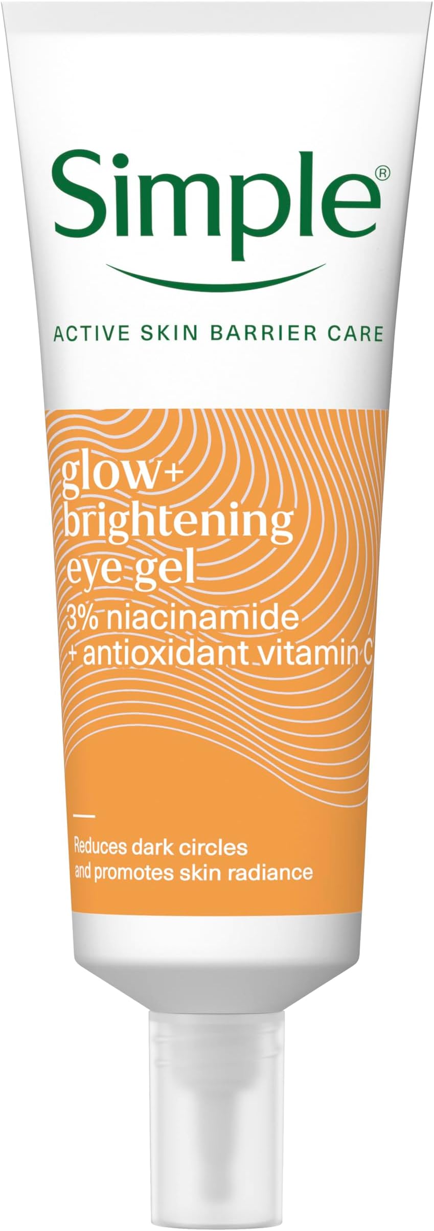 Simple Protect 'n' Glow Brightening Eye Gel Reduces Dark Circles and Relieves Screen-Stressed, Tired Eyes for Sensitive Skin 25 ml