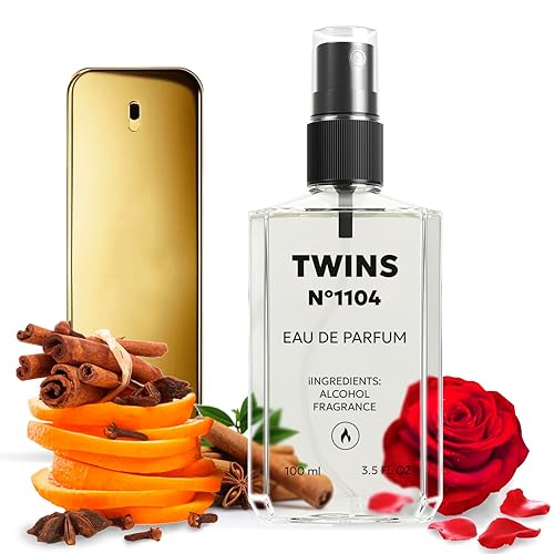 TWINS Impression of 1 Million Perfume para hombre Eau de Parfum No.1104 3.4 fl oz 3.4 fl oz
