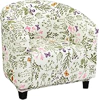 Vista 19 de NILUOH Funda para silla de club, funda elástica para sillón, protector de muebles para sala de estar (04)