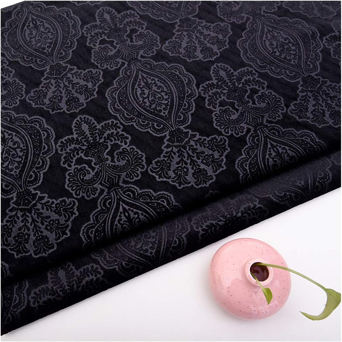 Lnn Velvet Fabric 150×100cm Floral Decorative for Furniture Upholstery, DIY Crafts, Curtain for Dressmaking, Art & Craft, Sewing