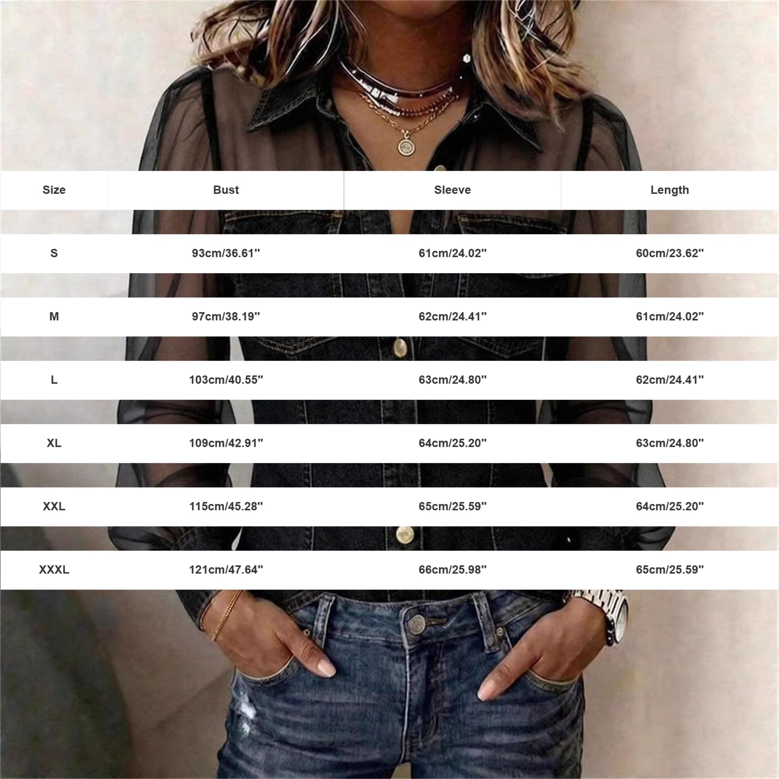 Camiseta sexy para mujer, parte superior de encaje, elegante blusa vaquera