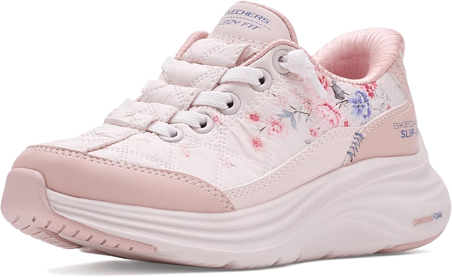 Skechers Girls Hands Free Slip-ins-Contour Foam - Gentle Bloom 304104l (Little Kid/Big Kid)