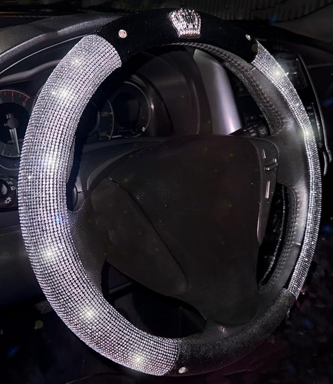 Plush Crown Cover with Ultra Shiny Crystal Rhinestones